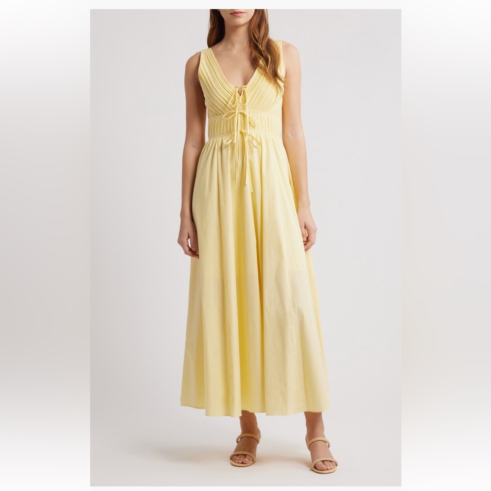 Moon River Yellow Maxi Dress